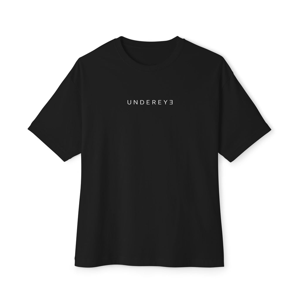 Undereye Boxy Tee — Black Logo Oversized T‑Shirt